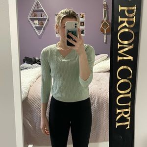 Mint green thin sweater
